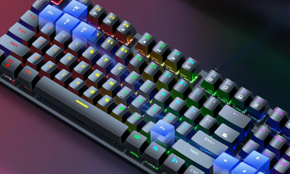 Klawiatura ONIKUMA G27 RGB trwałość wygląd RGB