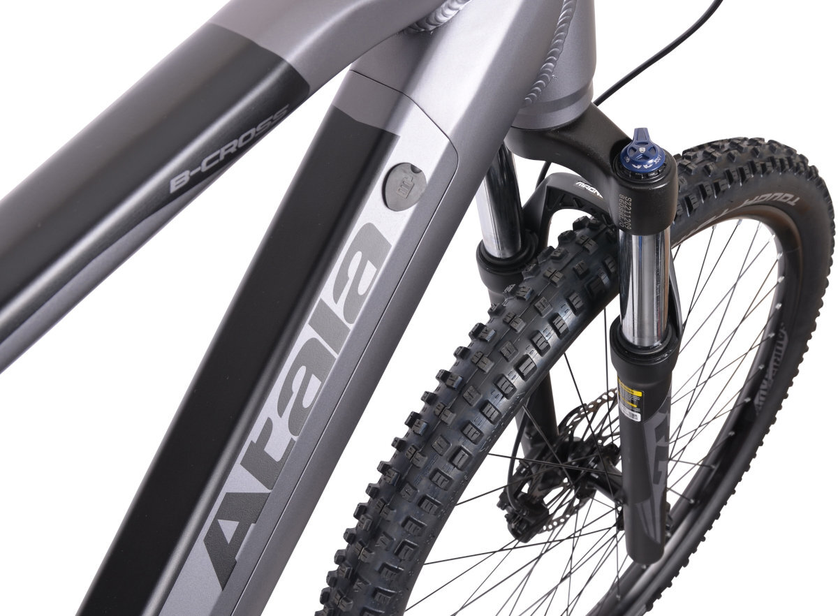 ROWER ELEKTRYCZNY MTB ATALA B-CROSS A2.2 29 ANTRACYT-CZARNY M46 18 amortyzacja idealna na ciezkie trasy