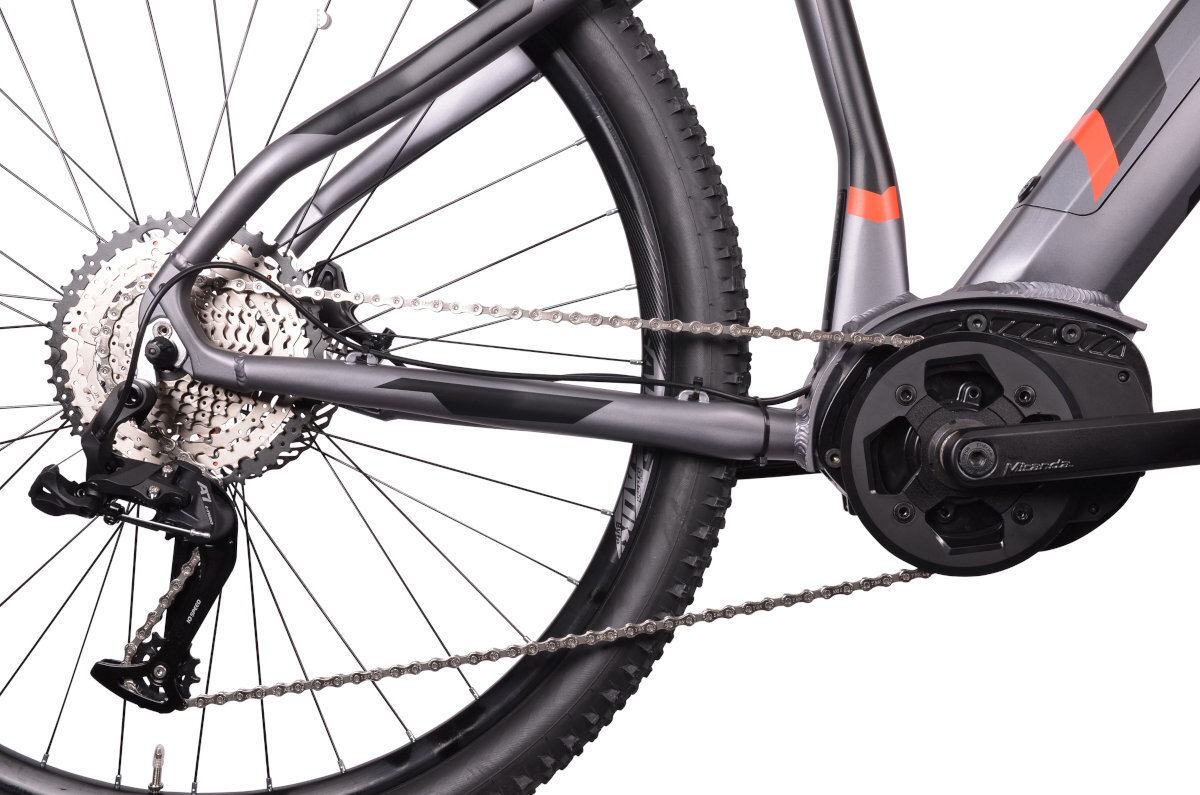 ROWER ELEKTRYCZNY MTB ATALA B-CROSS A2.2 29 ANTRACYT-CZARNY M46 18 duze kola redukujace wstrzasy