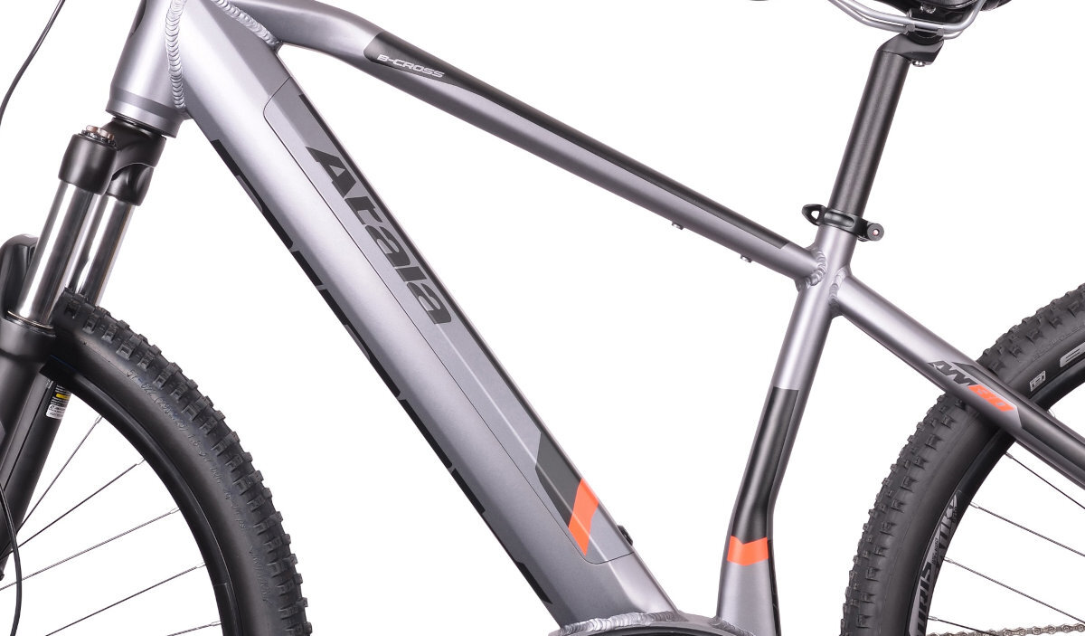 ROWER ELEKTRYCZNY MTB ATALA B-CROSS A2.2 29 ANTRACYT-CZARNY M46 18 solidna aluminiowa rama