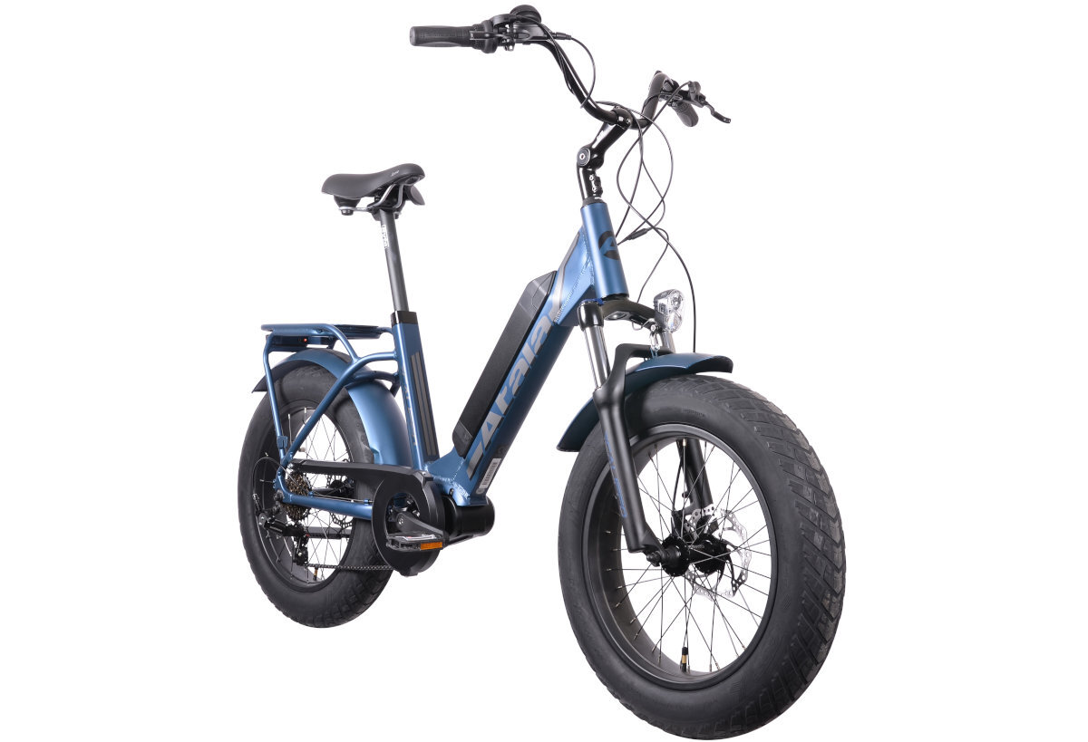 ROWER ELEKTRYCZNY FATBIKE ATALA CALIFFO 20 NIEBIESKI MAT M43 17 jazda bez wiekszego nakladu sil