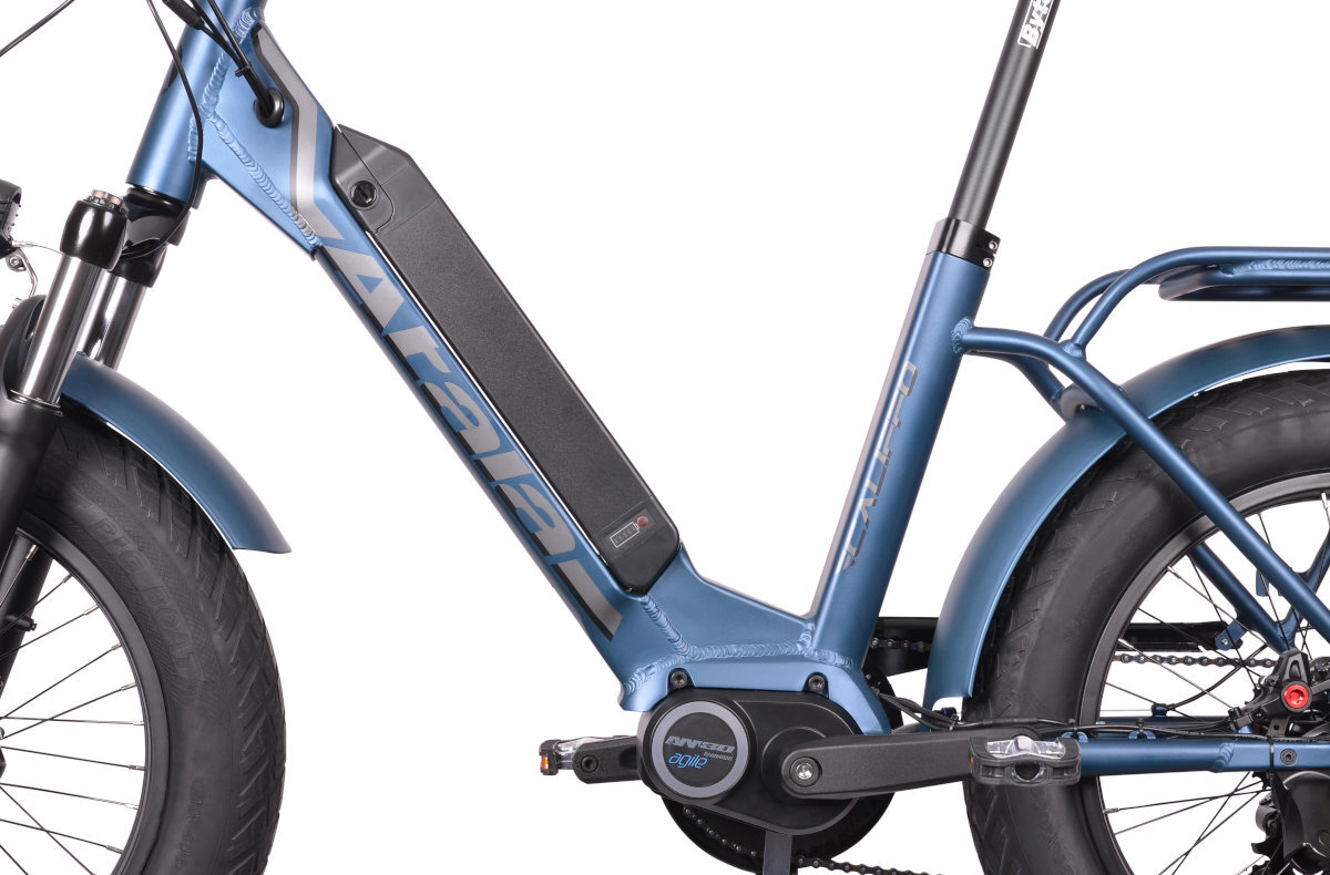 ROWER ELEKTRYCZNY FATBIKE ATALA CALIFFO 20 NIEBIESKI MAT M43 17 solidna aluminiowa rama