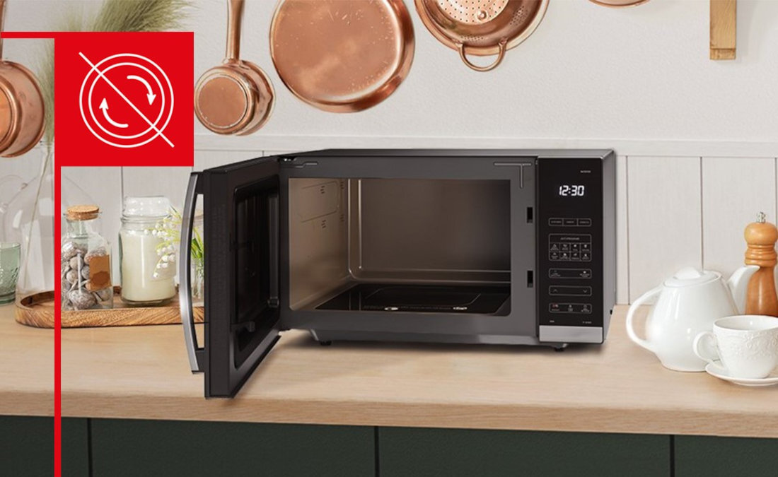 Kuchenka mikrofalowa SHARP YC-QS302AE-B Technologia beztalerzowa