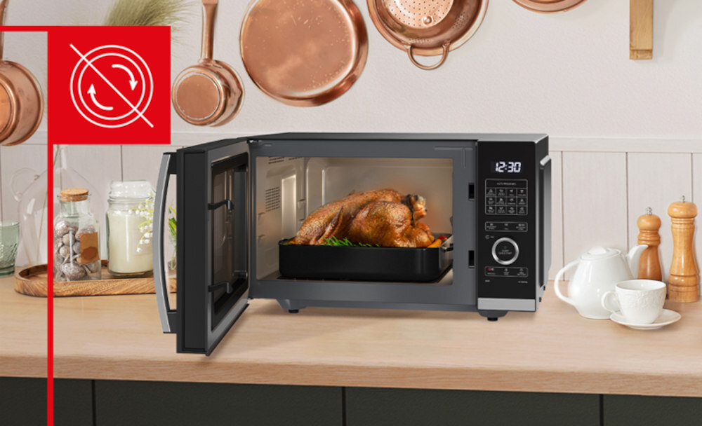 Kuchenka mikrofalowa SHARP YC-QG234AE-B Technologia beztalerzowa