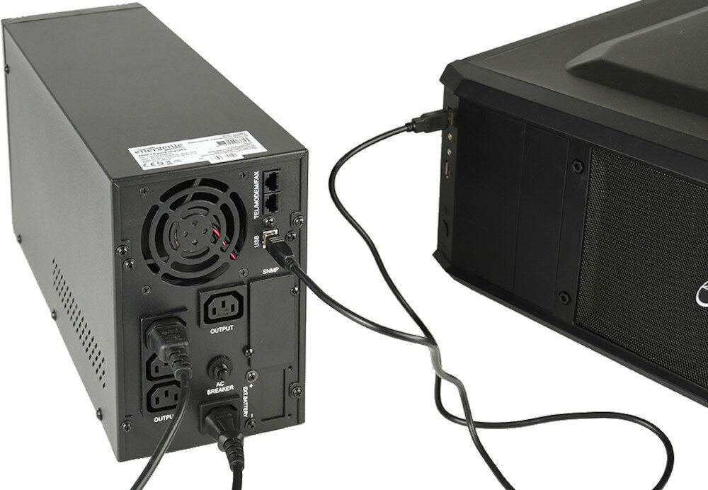 Zasilacz UPS ENERGENIE EG-UPS-PS2000-02 Czysty sinus parametry moc skuteczna technologia sinusoida czas działania