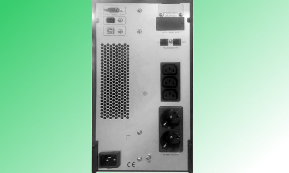 Zasilacz UPS GEMBIRD EG-UPSO-2000 moc wejście gniazda USB RJ-45