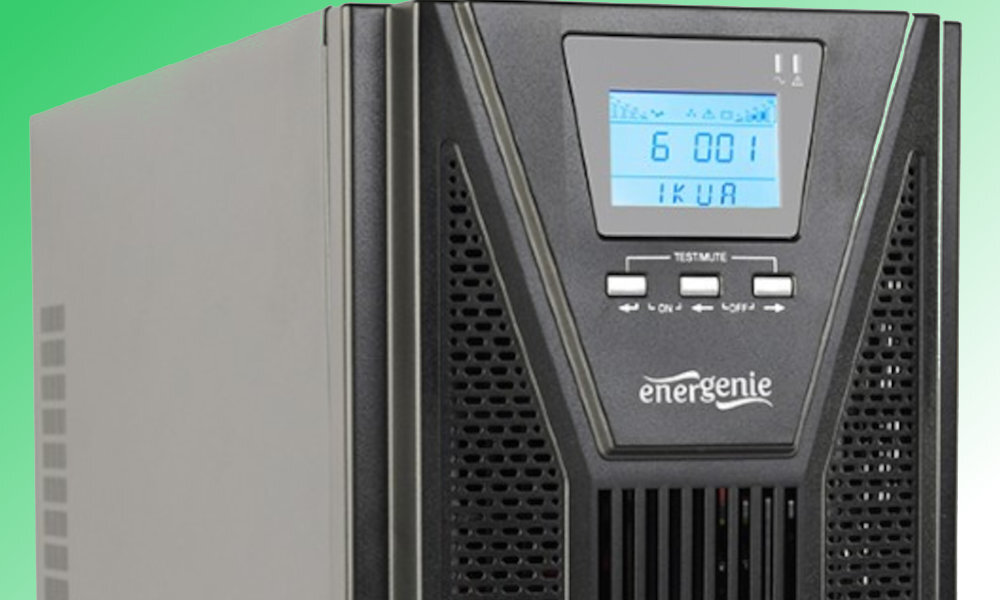 Zasilacz UPS GEMBIRD EG-UPSO-2000 ostrzeżenie LCD dźwięk światło wyświetlacz