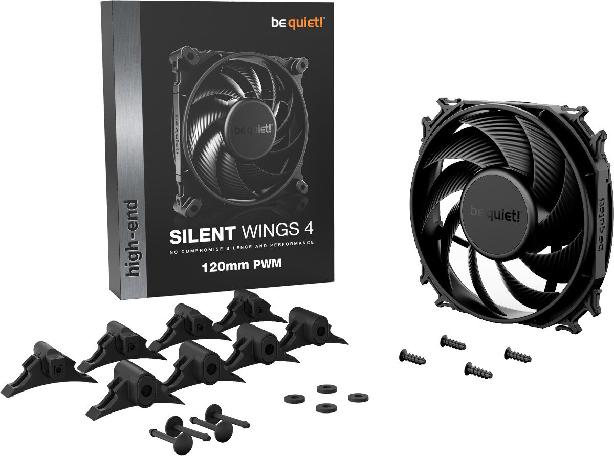 Wentylator BE QUIET! Silent Wings 4 BL093 opakowanie zestaw akcesoria