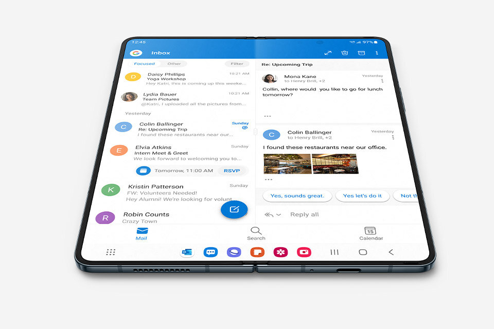 Widok na spersonalizowany ekran