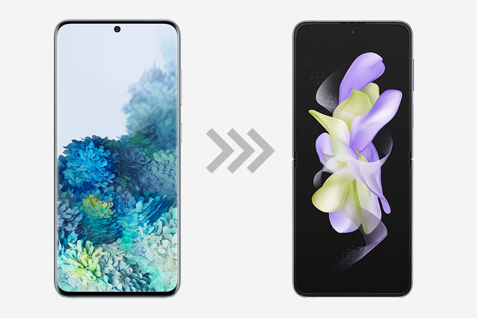 Galaxy Z Flip4 umożliwia proste przeniesienie danych ze starego smartfona Galaxy Z Flip4 umożliwia proste przeniesienie danych ze starego smartfona