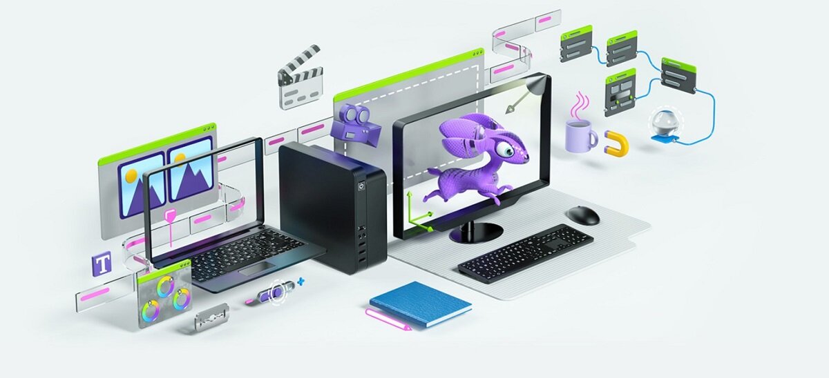 Komputer ACTINA GeForce RTX Studio Podkręć swoją kreatywność