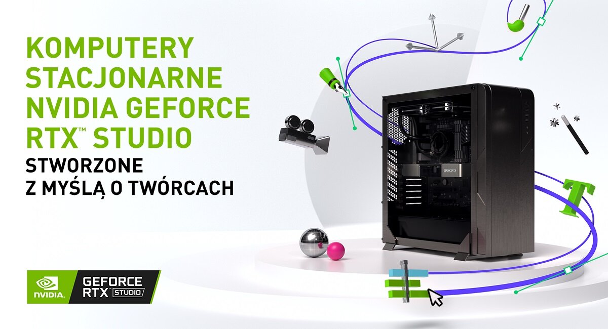 Komputer ACTINA GeForce RTX Studio Stworzone z myślą o twórcach