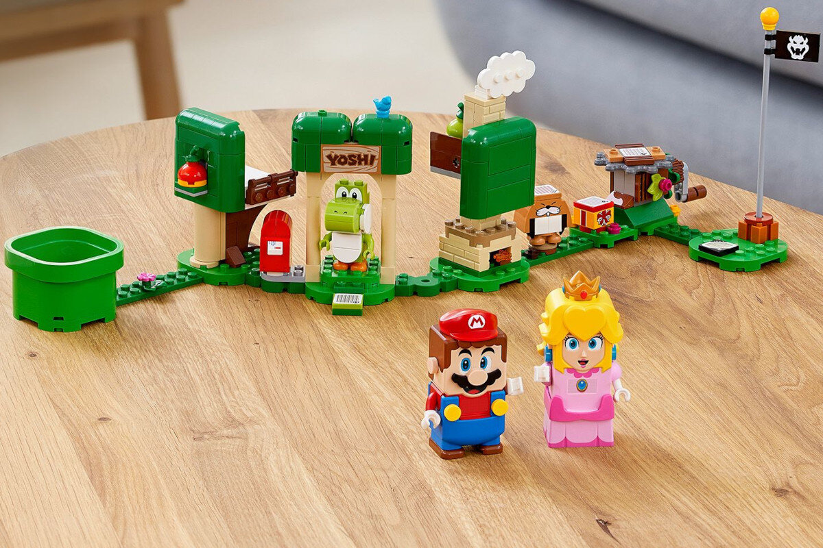 LEGO Super Mario Dom prezentów Yoshiego — zestaw rozszerzajacy 71406 zabawa laczenie