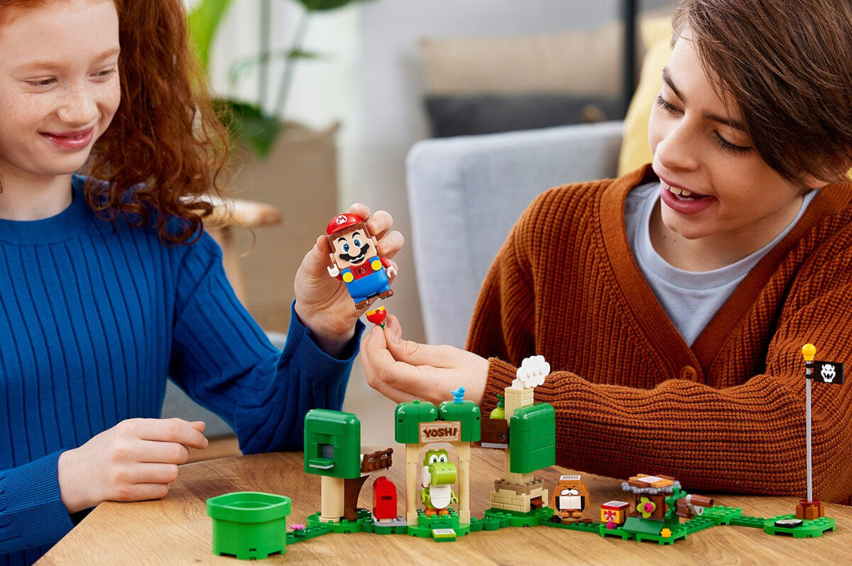 LEGO Super Mario Dom prezentów Yoshiego — zestaw rozszerzajacy 71406 rozbudowa kompatybilne zestawy