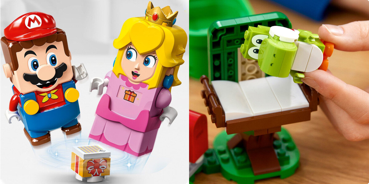 LEGO Super Mario Dom prezentów Yoshiego — zestaw rozszerzajacy 71406 yoshi lozko