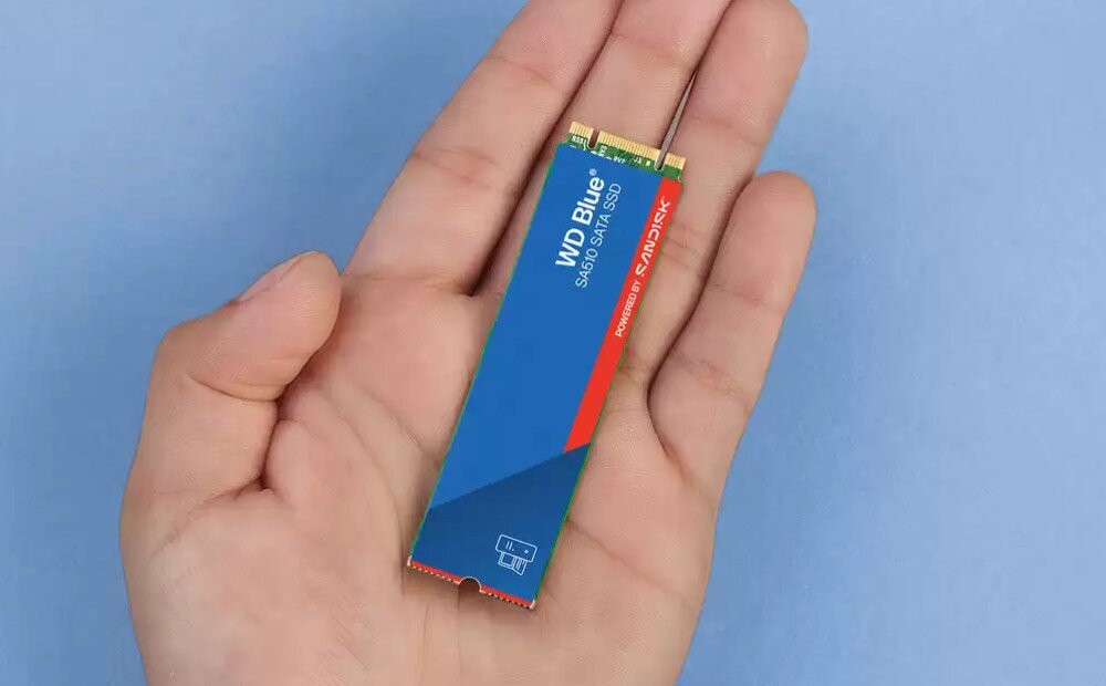 Dysk WD Blue SA510 Wymiary waga kolor pojemność niezawodność trwałość prędkość odczytu prędkość zapisu