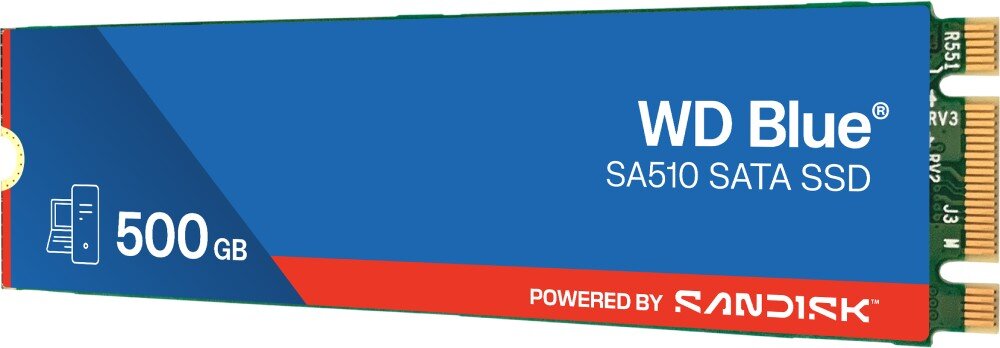 Dysk WD Blue SA510 Wymiary waga kolor pojemność niezawodność trwałość prędkość odczytu prędkość zapisu