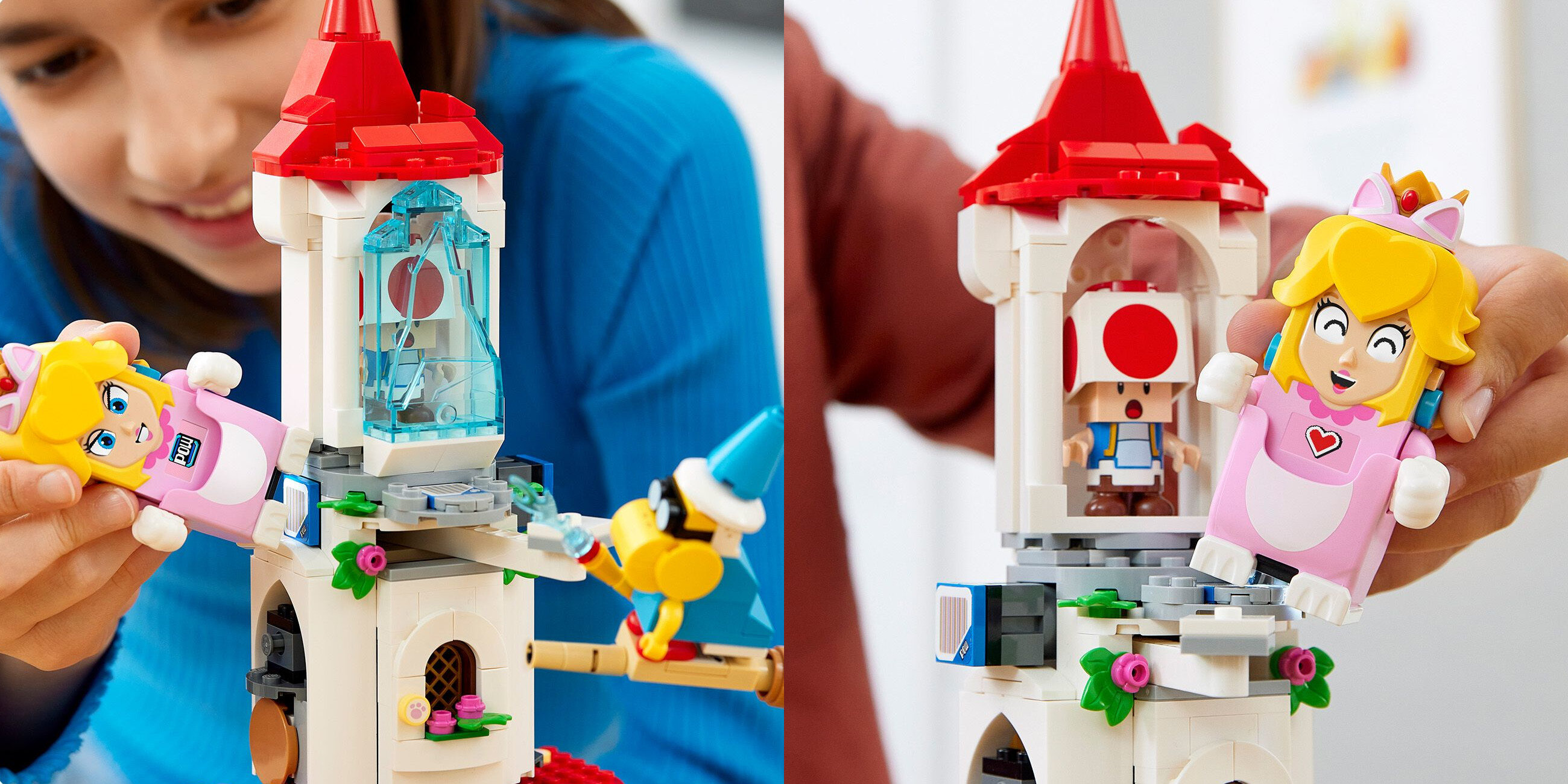 LEGO Super Mario Cat Peach i lodowa wieza — zestaw rozszerzajacy 71407 kostium kota toad