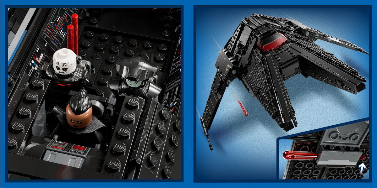 LEGO Star Wars Transporter Inkwizytorow Scythe 75336 kokpit dzialka