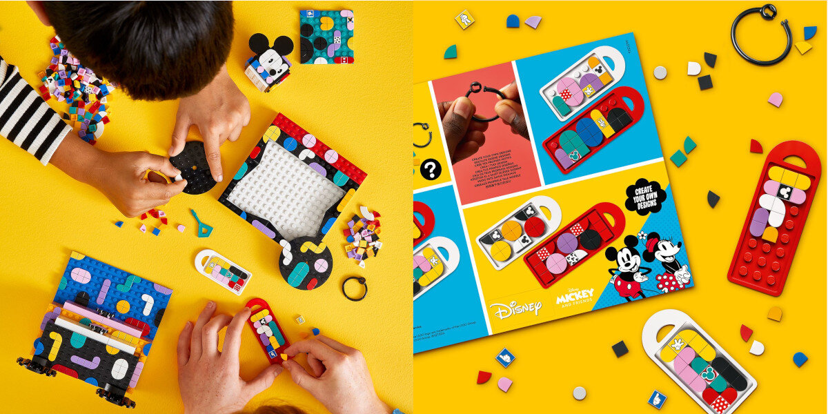 LEGO Dots Myszka Miki i Myszka Minnie - zestaw szkolny 41964 rozwoj kreatywnosci