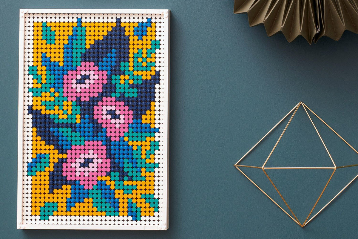 LEGO Art Sztuka kwiatowa 31207 kolory kwiaty