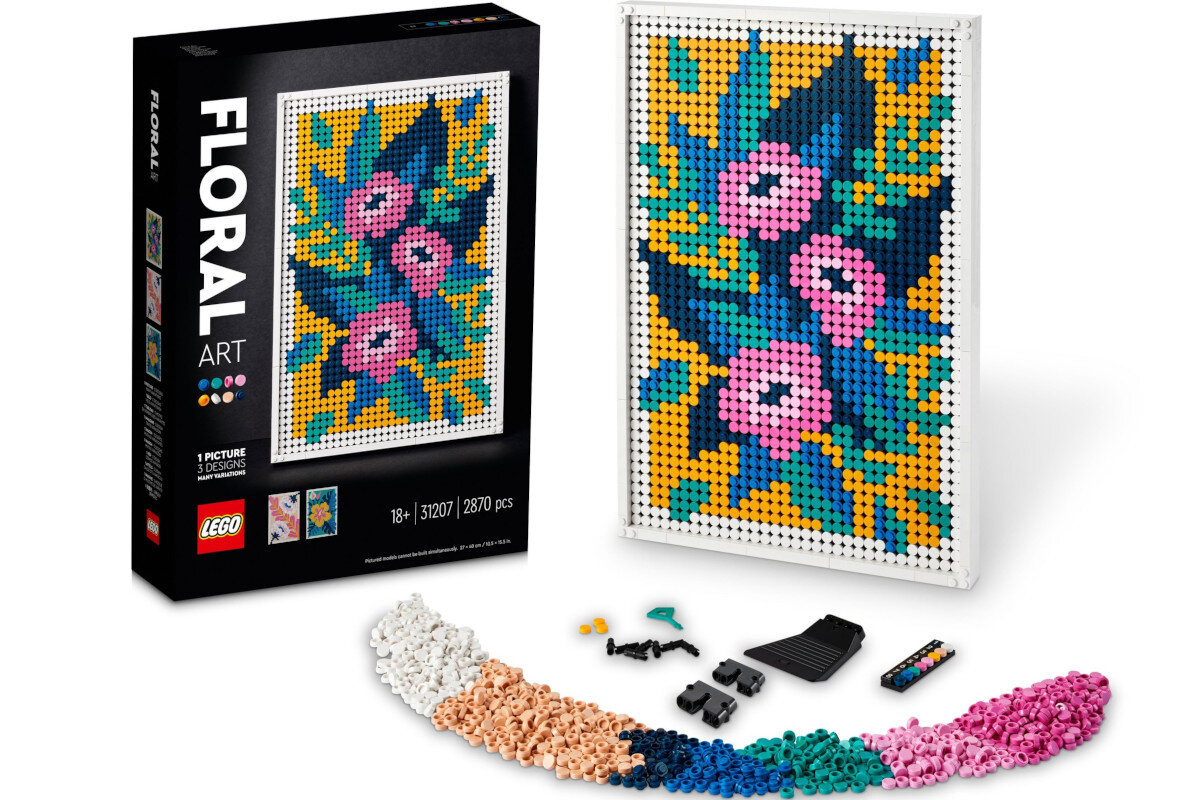 LEGO Art Sztuka kwiatowa 31207 elementy instrukcje