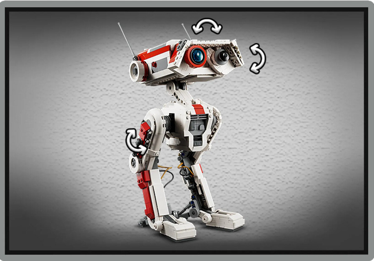 LEGO Star Wars BD-1 75335 ruchoma glowa stawy