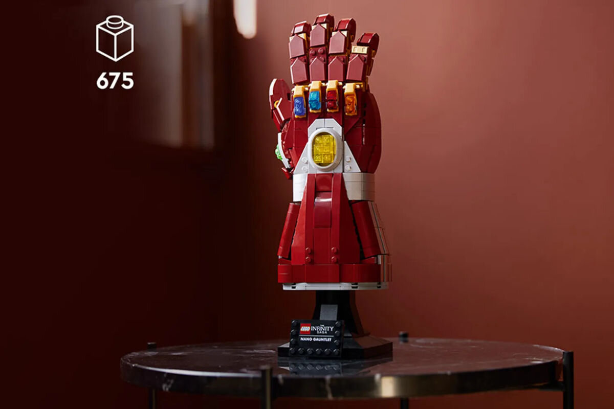 LEGO Marvel Nanorekawica 76223 kolekcja eksponat