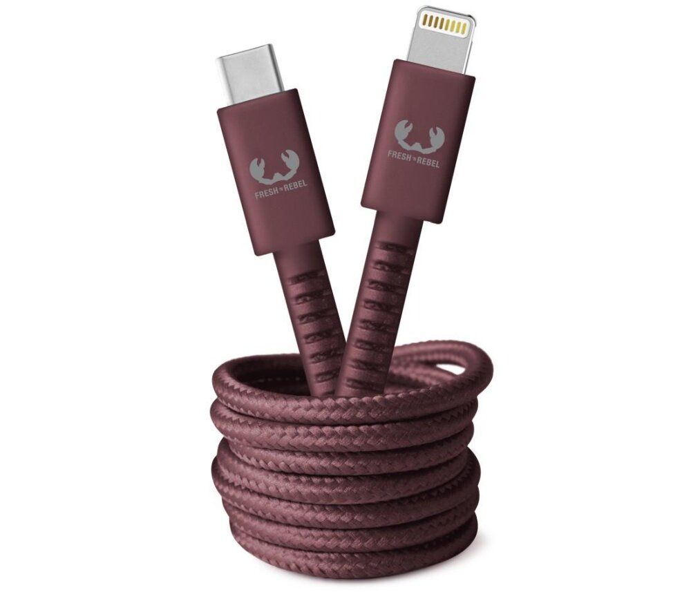 Kabel USB-C - Lightning FRESH N REBEL Dreamy Lilac Fioletowy 2 m ładowanie wzmocnienie