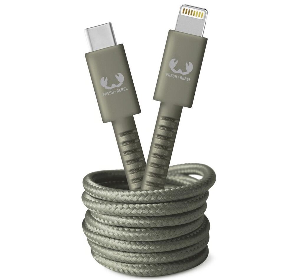 Kabel USB-C - Lightning FRESH N REBEL Dreamy Lilac Fioletowy 2 m ładowanie wzmocnienie