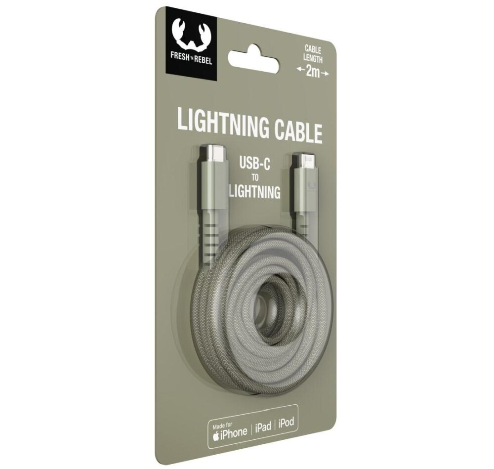 Kabel USB-C - Lightning FRESH N REBEL Dreamy Lilac Fioletowy 2 m ładowanie wzmocnienie