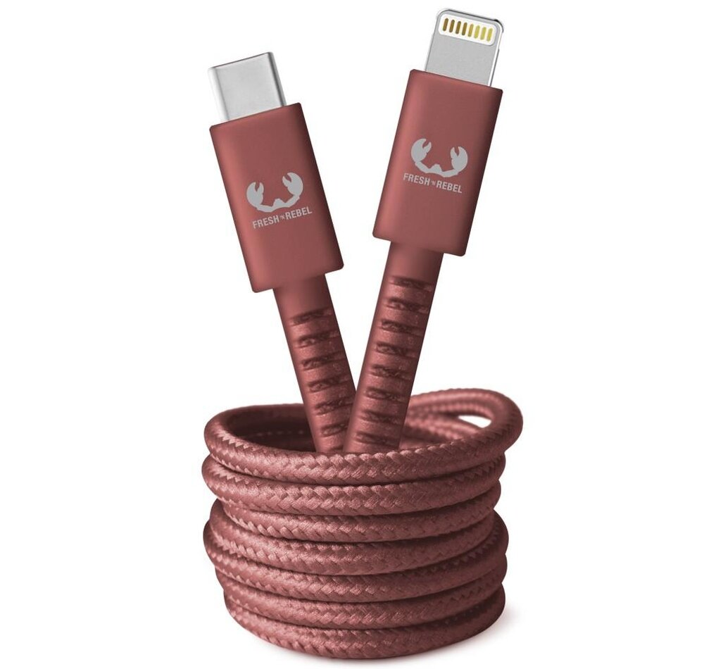 Kabel USB-C - Lightning FRESH N REBEL Dreamy Lilac Fioletowy 2 m ładowanie wzmocnienie