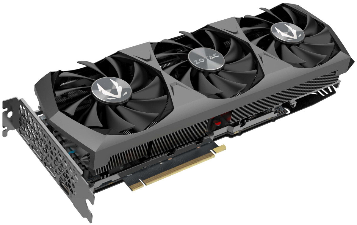 Karta graficzna ZOTAC GeForce RTX 3080 Ti Trinity LHR 12GB efektywny uklad chlodzenia