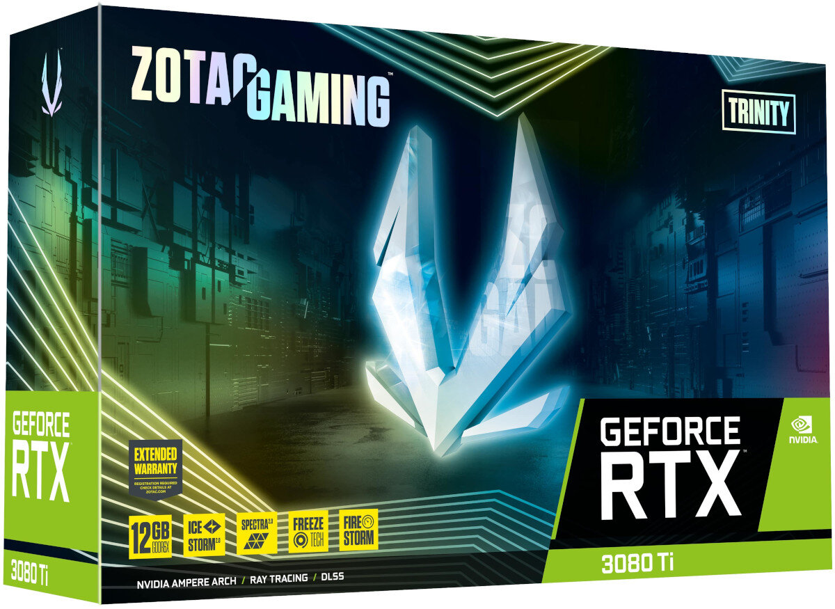 Karta graficzna ZOTAC GeForce RTX 3080 Ti Trinity LHR 12GB zawartosc opakowania