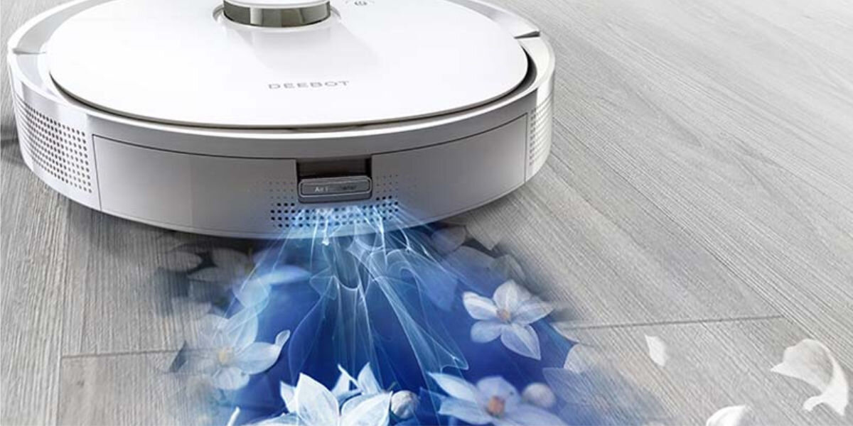 Płyn czyszczący ECOVACS D-SO01-0019 do Deebot X1/T10/T20 Omni 1 L  zapach hiacyntowca, świeżość, komfort