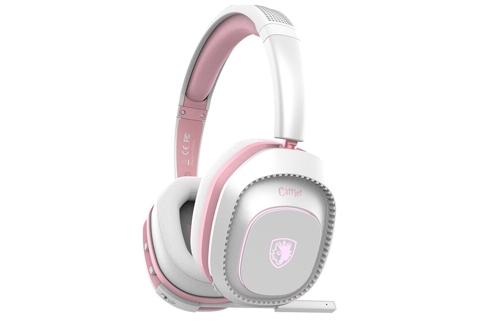 Słuchawki SADES Carrier waga lekkość komfort konstrukcja podświetlenie przetworniki bezprzewodowa i przewodowa łączność mikrofon nauszniki pałąk