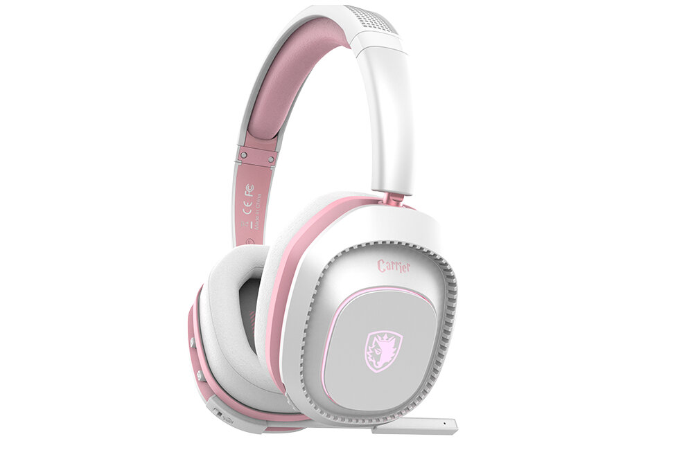 Słuchawki SADES Carrier waga lekkość komfort konstrukcja podświetlenie przetworniki bezprzewodowa i przewodowa łączność mikrofon nauszniki pałąk