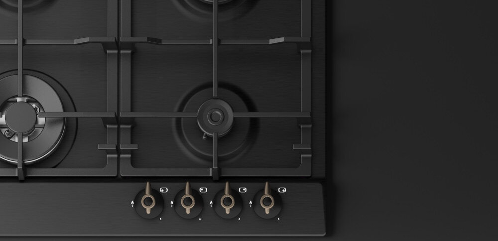 TEKA-GZC-95320-XBC-BK zabezpieczenie przeciwwypływowe gaz urządzenie płomień pokrętło palnik