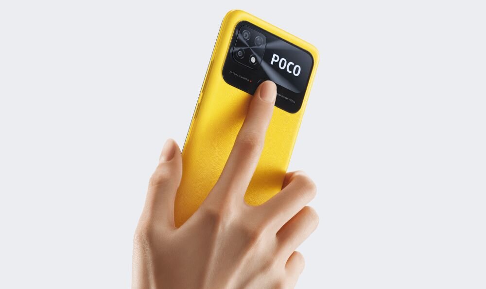 Smartfon XIAOMI Poco C40 ekran bateria aparat procesor ram pamięć pojemność rozdzielczość zdjęcia filmy opis dane cechy blokady system łączność wifi bluetooth obudowa szkło odporność porty muzyka transfer sieć przekątna matryca waga czujniki