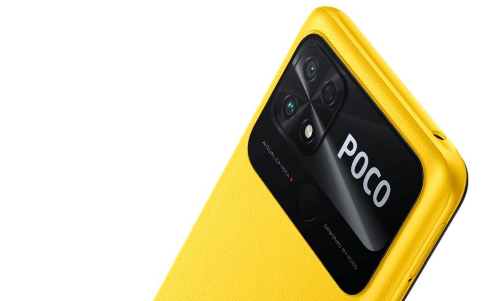 Smartfon XIAOMI Poco C40 ekran bateria aparat procesor ram pamięć pojemność rozdzielczość zdjęcia filmy opis dane cechy blokady system łączność wifi bluetooth obudowa szkło odporność porty muzyka transfer sieć przekątna matryca waga czujniki