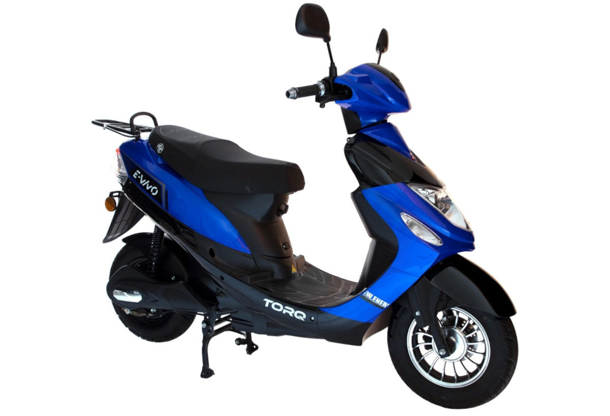 Skuter elektryczny TORQ E-Vivo Niebieski bogate wyposazenie