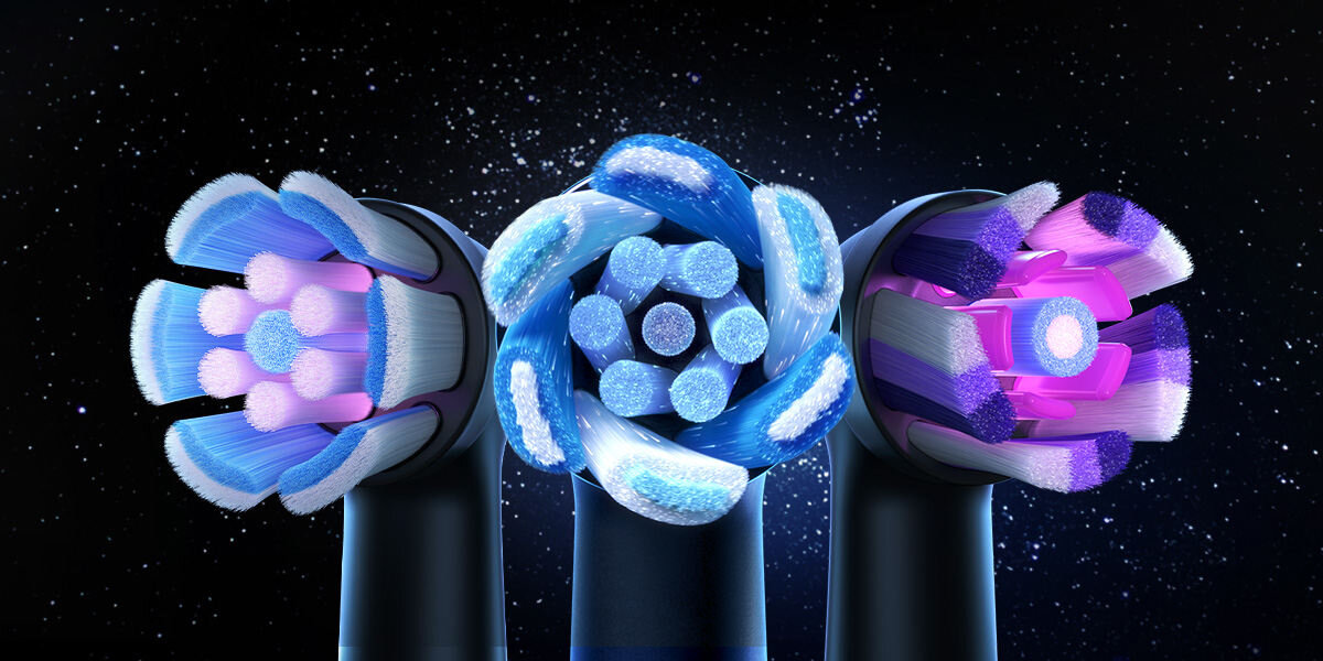Szczoteczka magnetyczna ORAL-B iO 10 Czarny zdjęcie lifestyle Dopasuj końcówkę Gentle Care Ultimate Clean Radiant White