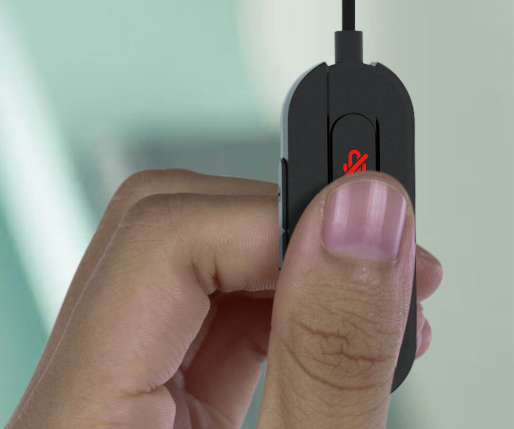 Słuchawki CREATIVE Chat USB wlaczenie wyciszenie mikrofon obrotowy