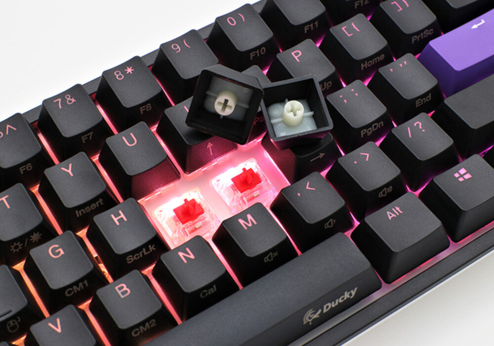 Klawiatura DUCKY One 2 Mini Cherry MX-Silent Red przydatne udogodnienia