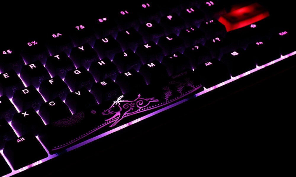 Klawiatura DUCKY One 2 Mini Cherry MX-Blue swietny wyglad z podswietleniem