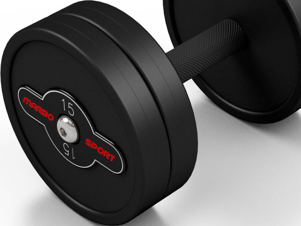 Hantla MARBO SPORT MW-HSG15-K2 (15 kg) gumowa obudowa