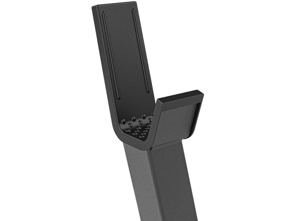 Ławka do ćwiczeń MARBO SPORT MH-L105 gumowe nakladki amortyzujace na uchwycie na sztange bezszelestne odkladanie ciezarow komfort bezpieczenstwo