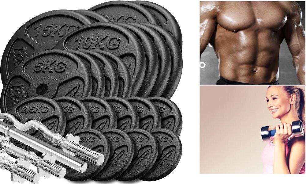 MARBO SPORT MW-173KG-SLIM radełkowy uchwyt chromowane wykończenia malowanie proszkowe zestaw gryfy obciążenia sportowcy jakość funkcjonalność komfort