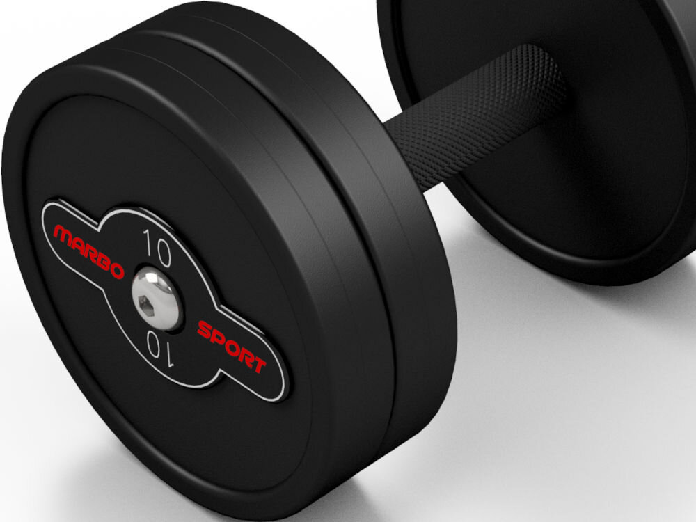 Hantla MARBO SPORT MW-HSG10-K2 (10 kg) gumowa obudowa