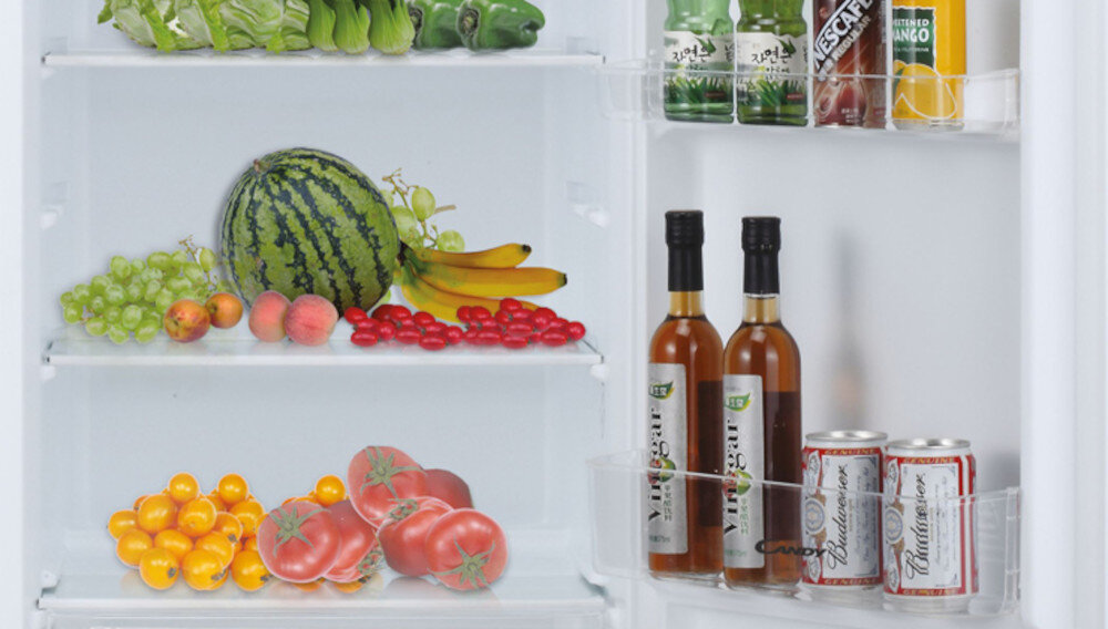 LODÓWKA CANDY CMDDS 5142WN półki w chłodziarce